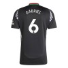 Camiseta de fútbol Arsenal Gabriel 6 Segunda Equipación 2024-25 - Hombre